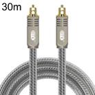 EMK YL/B Audio Digital Optical Fiber Cable Square To Square Audio Connection Cable, Length: 30m(Transparent Gray) - 1