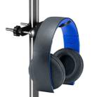 Clip Post Headphone Holder Hook Desktop Headset  Stand(Black) - 1