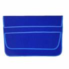 12 Inch Neoprene Laptop Lining Bag Horizontal Section Flap Clutch Bag(Blue) - 1