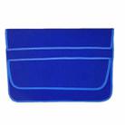 13 Inch Neoprene Laptop Lining Bag Horizontal Section Flap Clutch Bag(Blue) - 1