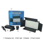E800 RGB Color 40W 3200K-5600K LED Flat Panel Lights Live Broadcast Fill Light,EU Plug - 3