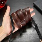 Outdoor Photography Cowhide Leather Camera Shoulder Hanging Neck Winding Strap, Spec: Split Leather (Coffee) - 1