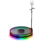 80cm Glass Type 360 Photo Booth Electric Rotating Small Stage For Parties and Weddings - 1