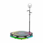 60cm Square 360 Photo Booth Electric Rotating Small Stage For Parties and Weddings - 1