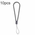 10pcs  Silicone Woven Pattern  Cell Phone Lanyard Anti-loss Hand Rope(Lavender gray) - 1