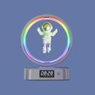 Y-558 Magnetic Levitation Astronaut TWS Bluetooth Speaker With RGB Light,Style: Silver Clock Model - 1
