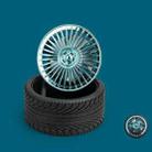 KD195 Electroplating Modification Small Fan Retro Wheel Fan(Blue) - 1