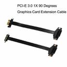 PCI-E 3.0 1X 90 Degrees Graphics Card / Wireless Network Card Extension Cable, Cable Length: 25cm - 2