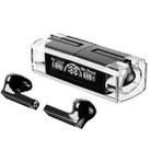 LB83 With Transparent Charging Bin Business Stereo Bluetooth Earphone(Black) - 1