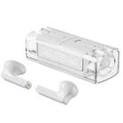 LB83 With Transparent Charging Bin Business Stereo Bluetooth Earphone(White) - 1