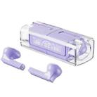 LB83 With Transparent Charging Bin Business Stereo Bluetooth Earphone(Purple) - 1