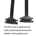 PCI-E 3.0 1X 180-degree Graphics Card Wireless Network Card Adapter Block Extension Cable, Length: 20cm - 5