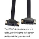 PCI-E 3.0 1X 180-degree Graphics Card Wireless Network Card Adapter Block Extension Cable, Length: 50cm - 5