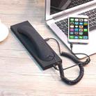 3.5mm Universal Office Mobile Phone Retro External Headset Mobile Phone Handset(Black) - 1