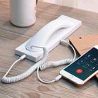 3.5mm Universal Office Mobile Phone Retro External Headset Mobile Phone Handset(White) - 1