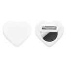 For AirTag GPS Tracker Heart-Shape Silicone Case With Safety Pins Hidden Inside Clothes Shoes(White) - 1