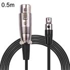 Xlrmini Caron Female To Mini Female Balancing Cable For 48V Sound Card Microphone Audio Cable, Length: 0.5m - 1