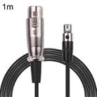 Xlrmini Caron Female To Mini Female Balancing Cable For 48V Sound Card Microphone Audio Cable, Length: 1m - 1