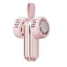RD11 Hanging Neck Fan Silent Leafless Turbine Semiconductor Cooling Air Conditioner USB Handheld Fan(Pink) - 1