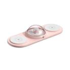 ICARER FAMILY Z2 10W 3 In 1 Smart Sensitive Mobile Phone Wireless Charger With Night Light(Pink) - 1