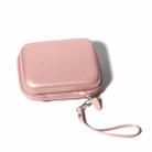 For FUJIFILM Instax Mini EVO  Link LiPlay PU Leather Camera Bag  With Wrist Strap(Pink) - 1