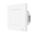 Tuya ZigBee Smart Single-fire Zero-fire Sharing Timing Voice Wall Switch EU Plug, Style: 4 Ways (White) - 1