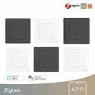 Tuya ZigBee Smart Single-fire Zero-fire Sharing Timing Voice Wall Switch EU Plug, Style: 1 Way (Gray Scene Casual Post) - 2