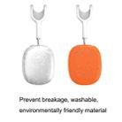 T2 For Apple AirPods Max 1pair Bluetooth Headset Anti-Fall Silicone Protective Case(Orange) - 2