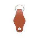 For AirTag Tracker Leather Case Key Holder(Running Car  Brown) - 1