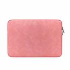 ND12 Lambskin Laptop Lightweight Waterproof Sleeve Bag, Size: 13.3 inches(Pink) - 1
