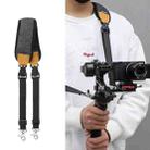 For DJI RS3 Mini Sunnylife RO-GS560 Lanyard Handheld Gimbal Double Buckle Comfortable Shoulder Strap Accessories(Black) - 1