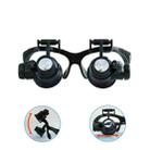 9892G1 10X/20X Binocular Glass Type Maintenance Magnifier with LED Light - 2