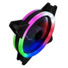 COOLMOON 12cm Dual Aperture Computer Mainframe Chassis Dual Interface Fan(Colorful) - 1