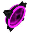 COOLMOON 12cm Dual Aperture Computer Mainframe Chassis Dual Interface Fan(Purple High b Brightness) - 1