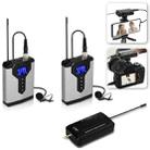 Q6 1 Drag 2 Wireless Lavalier With Stand USB Computer Recording Microphone Live Phone SLR Lavalier Microphone - 1