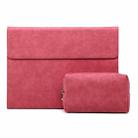 For Xiaomi 5/Pro/5G 11 inch All-inclusive Anti-drop Tablet Magnetic Protective Case with Pen Slot(Red+Power Bag) - 1