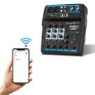 U4 Home Band Phone Recording Live USB 4 Channels With Sound Card Bluetooth Mixer(Black) - 1