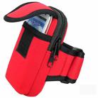 S210 Neoprene Arm Bag Outdoor Sports Mobile Phone Bag Coin Purse(Red) - 1