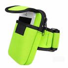 S210 Neoprene Arm Bag Outdoor Sports Mobile Phone Bag Coin Purse(Green) - 1