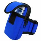 S210 Neoprene Arm Bag Outdoor Sports Mobile Phone Bag Coin Purse(Navy Blue) - 1