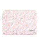 G4-01  12 Inch Laptop Liner Bag PU Leather Printing Waterproof Protective Cover(Light Pink) - 1