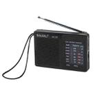 BAIJIALI BJL228 Retro Portable Two Band FM AM Radio Built-in Speaker(Black) - 1