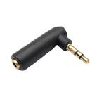 3.5mm Elbow Male to Female Dual Channel Headphone Audio Adapter(Gold Plated) - 1