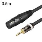 3.5mm To Caron Female Sound Card Microphone Audio Cable, Length: 0.5m - 1