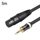 3.5mm To Caron Female Sound Card Microphone Audio Cable, Length: 5m - 1
