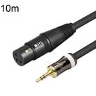 3.5mm To Caron Female Sound Card Microphone Audio Cable, Length: 10m - 1