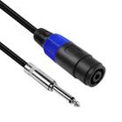 4 Core Ommus Female To 6.35mm Male Audio Cable(0.3m) - 1