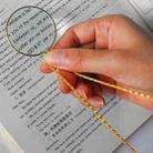 Metal Chain Round Expansion Mirror Glass Lens Necklace Magnifier(Gold) - 6