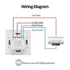 Tuya ZigBee 40A Smart High Power Water Heater Light Air Conditioner Switch Time Voice Remote Control(Black) - 9