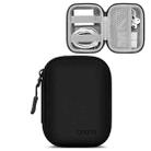 Baona BN-F003 Leather Digital Headphone Cable U Disk Storage Bag, Specification: Rectangular Black - 1